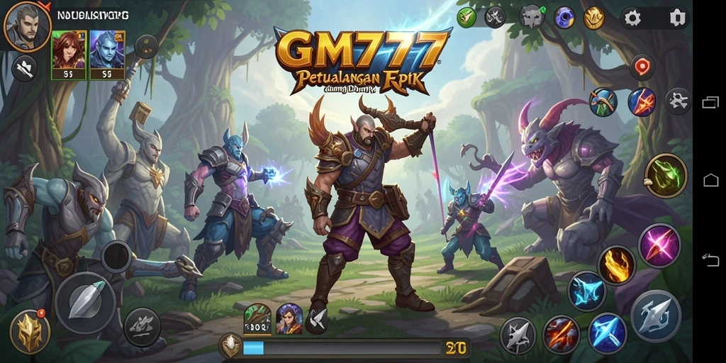 Tampilan gameplay RPG yang menegangkan dan penuh aksi.