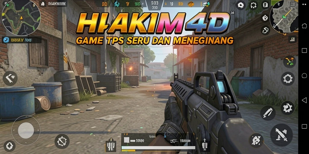 Tampilan gameplay seru dalam HAKIM4D yang penuh aksi.