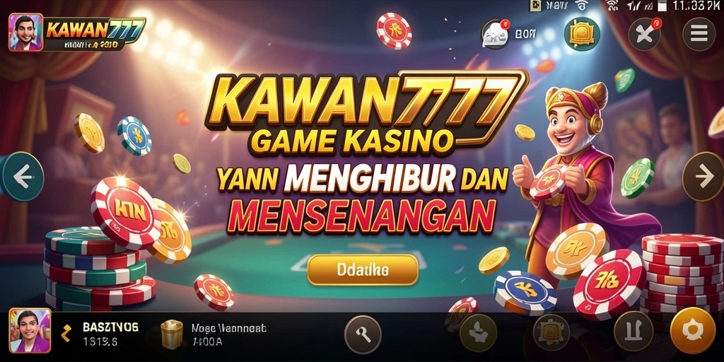 Tampilan gameplay KAWAN777 yang menarik dan interaktif dalam kasino online.